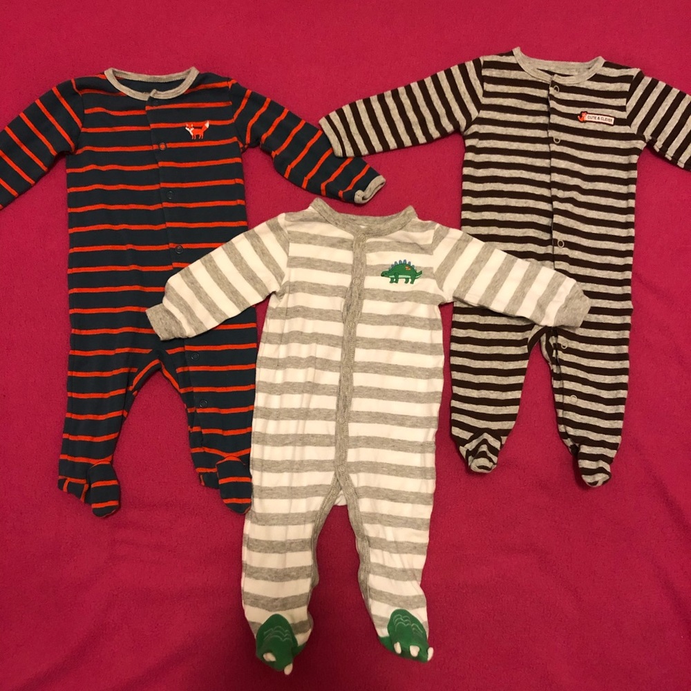 Carter’s size six months sleepers